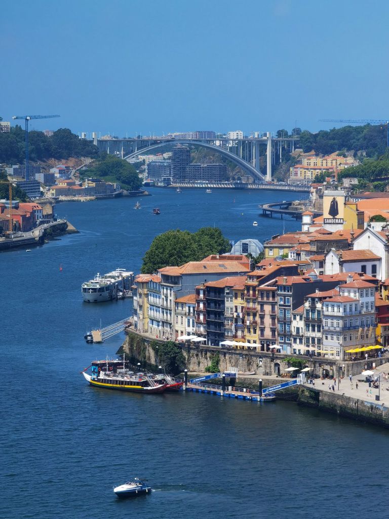 Porto's Ribeira riverfront and the Dom Luís I Bridge