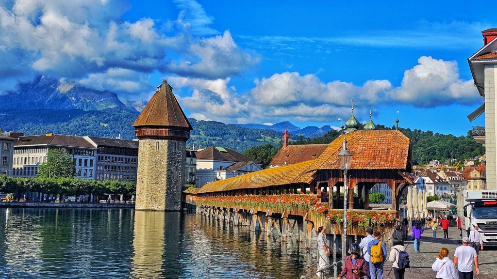 Chapel Bridge over the Reuss in Lucerne
